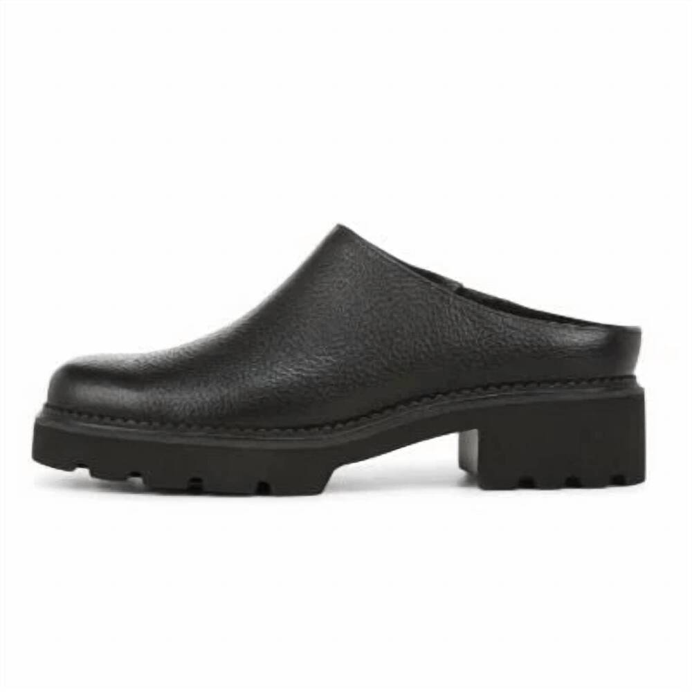 NEW VIONIC women's fairfax leather clogs in black